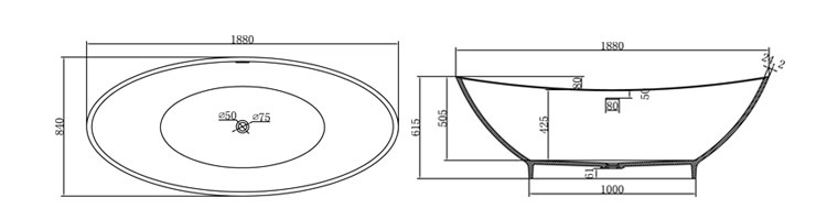 Bellissimo-High-quality Special Shape Artificial Freestanding Solid Surface Acrylic-3