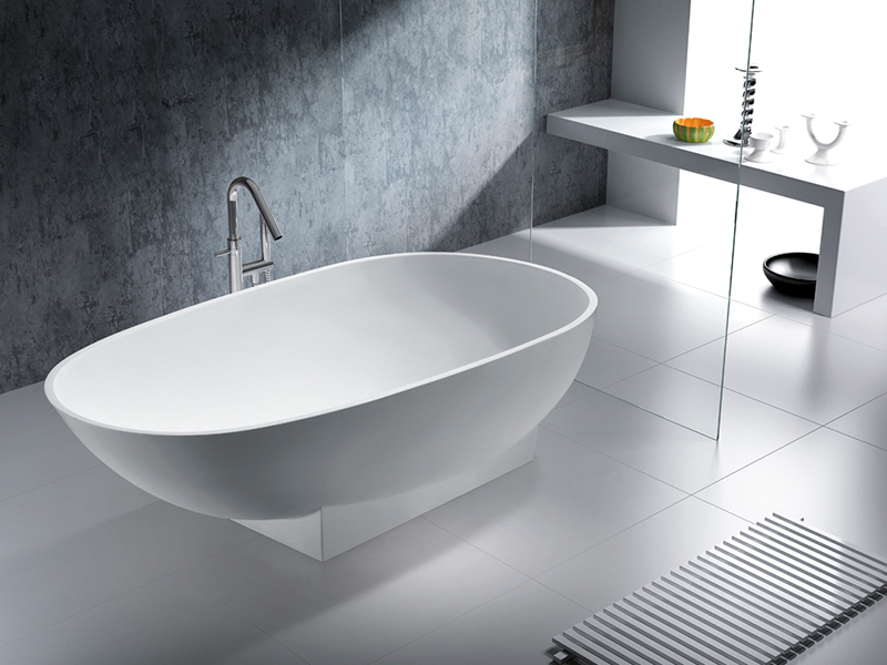 1800 mm royal boat design bathroom solid surface bathtub BS-8616