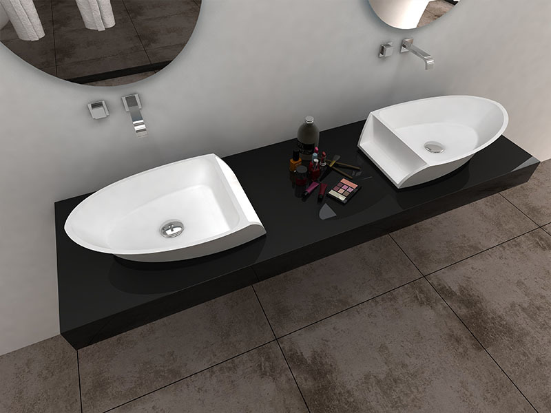 High Quality Boat Shape Design Resin Solid Surface Wash Basin Shape Design Resin Solid Surface Wash Basin