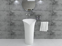 Lavabo pedestal wash basin freestanding bathrom sink BS-8513