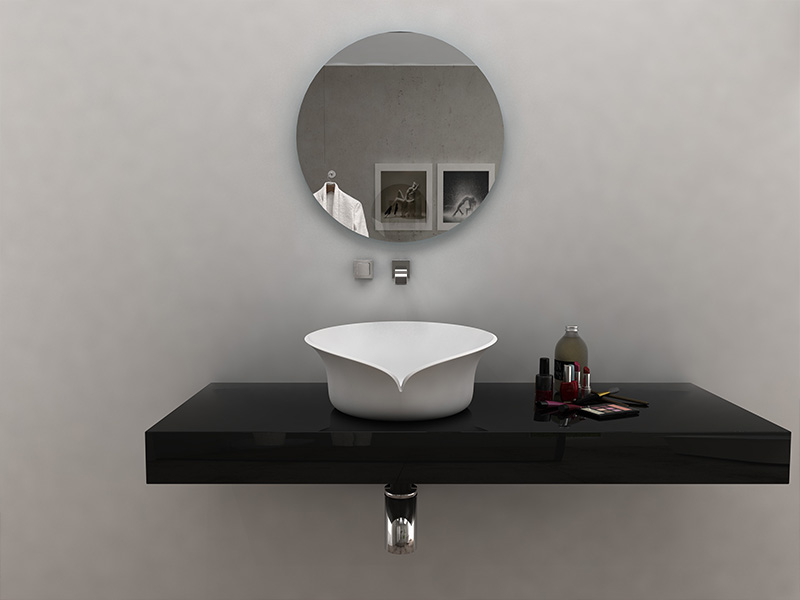 Unique Design Solid Surface Countertop Wash Basin Bathroom Sink