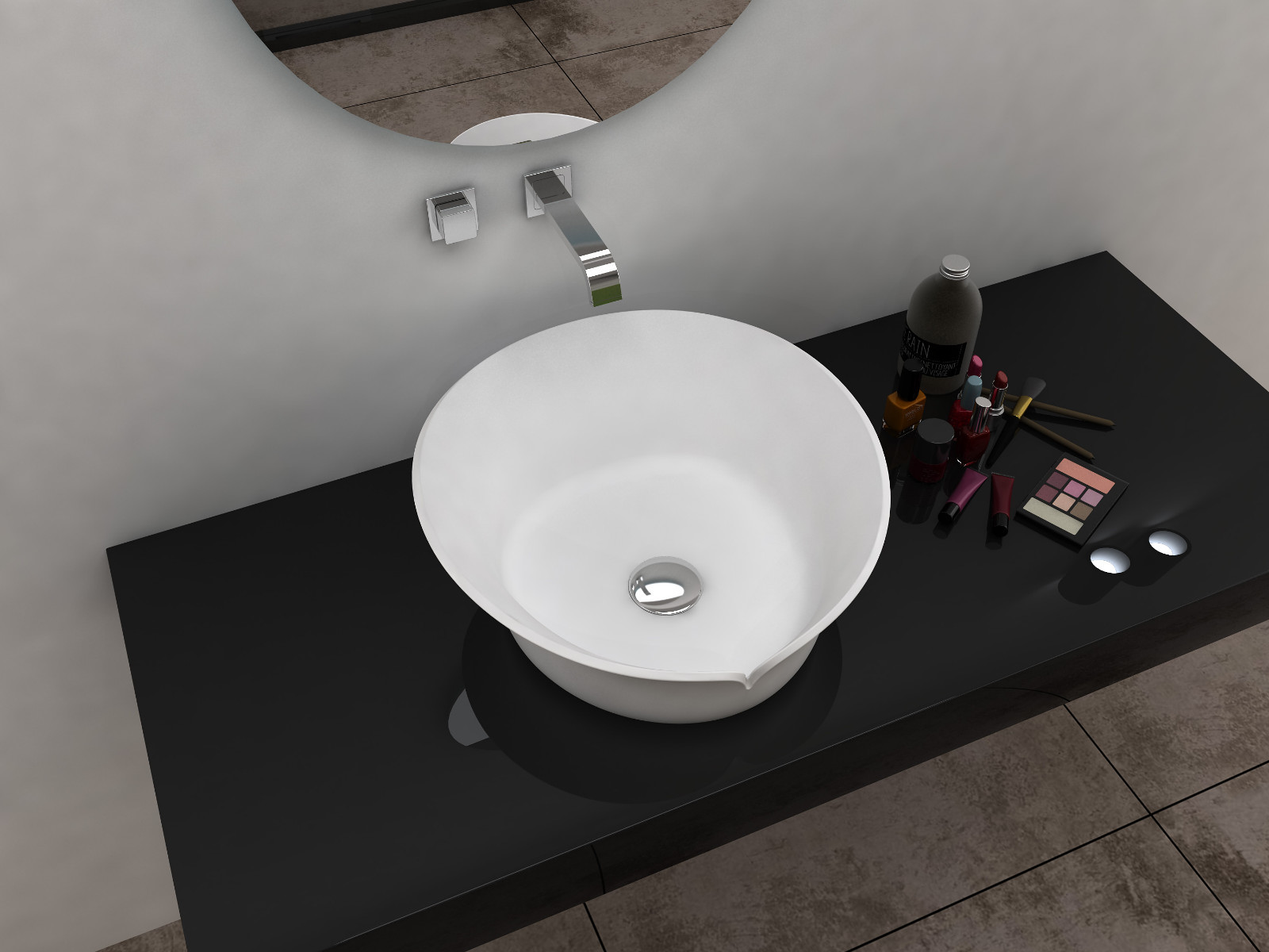 Sink Solid Surface Wash Basin Design For Hotel Bellissimo