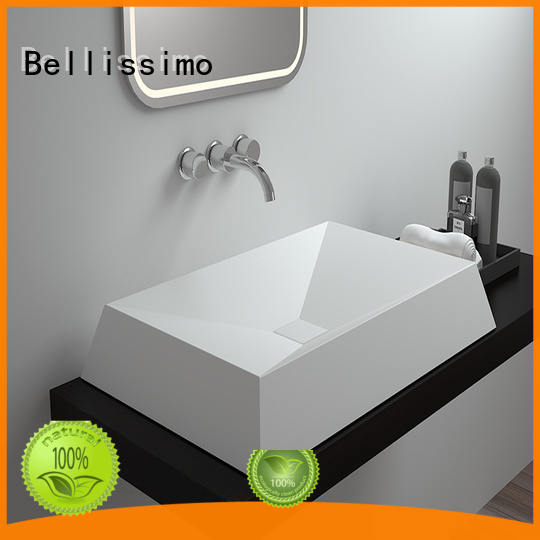 Find Solid Surface Integrated Bathroom Sinks Stone Counter Top