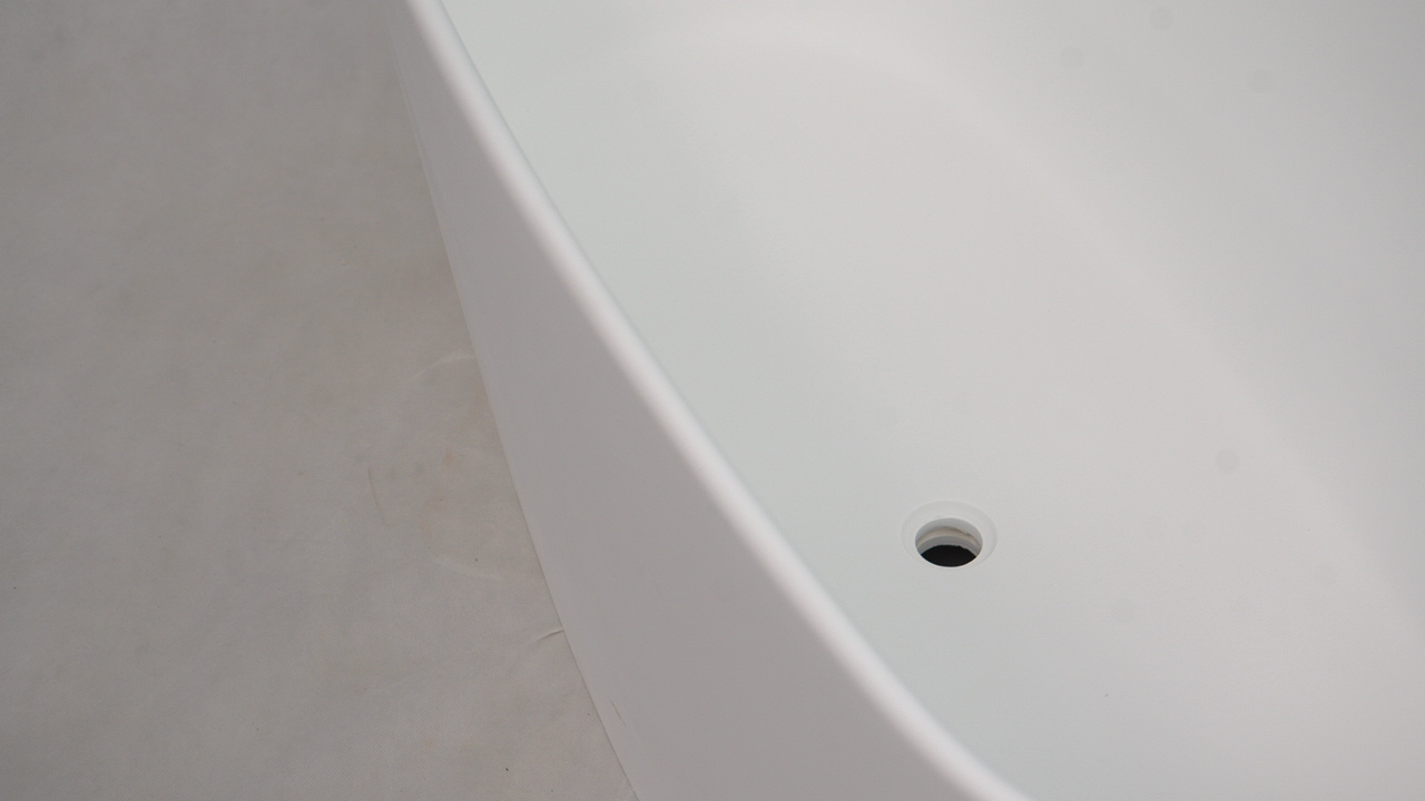 Bellissimo-Stone Cast Resin Oval Shaped Solid Surface Freestanding Bathtub-1