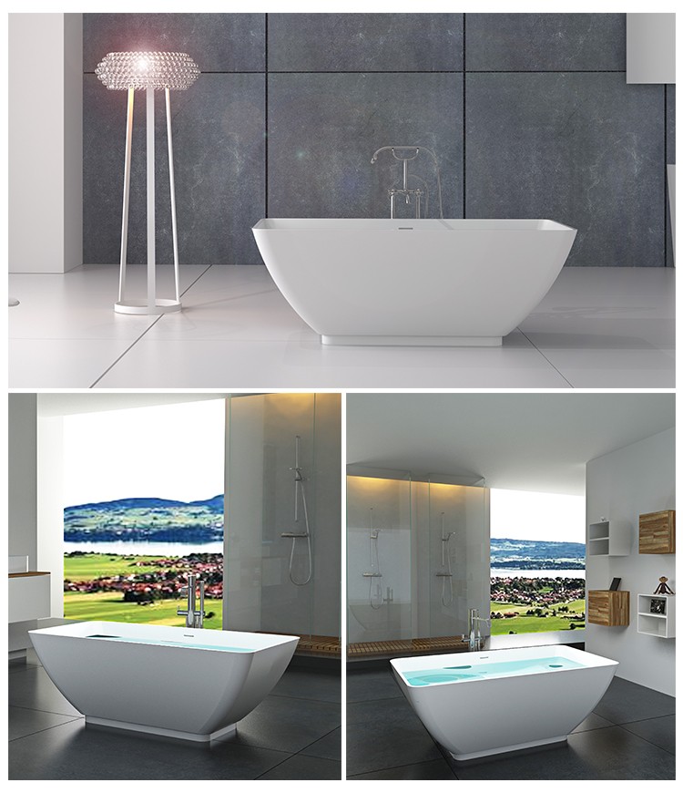 Bellissimo-Find Solid Surface Resin Stone Bathtub Bs-8638 | Manufacture-2