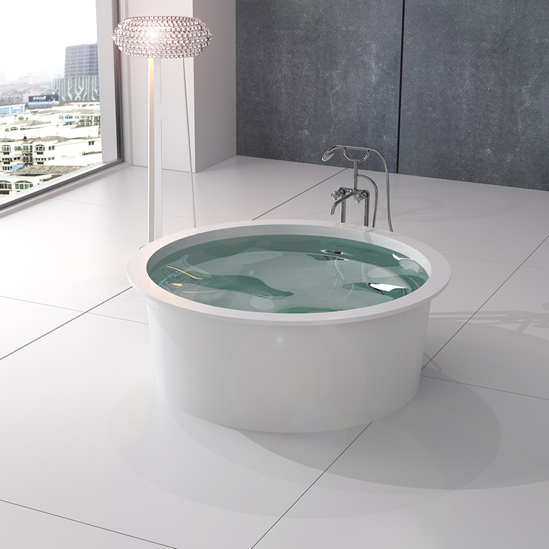 Solid surface resin stone bathtub BS=8651