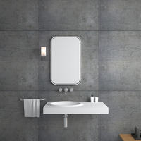 Solid surface resin stone wall mounted basin BS-8419