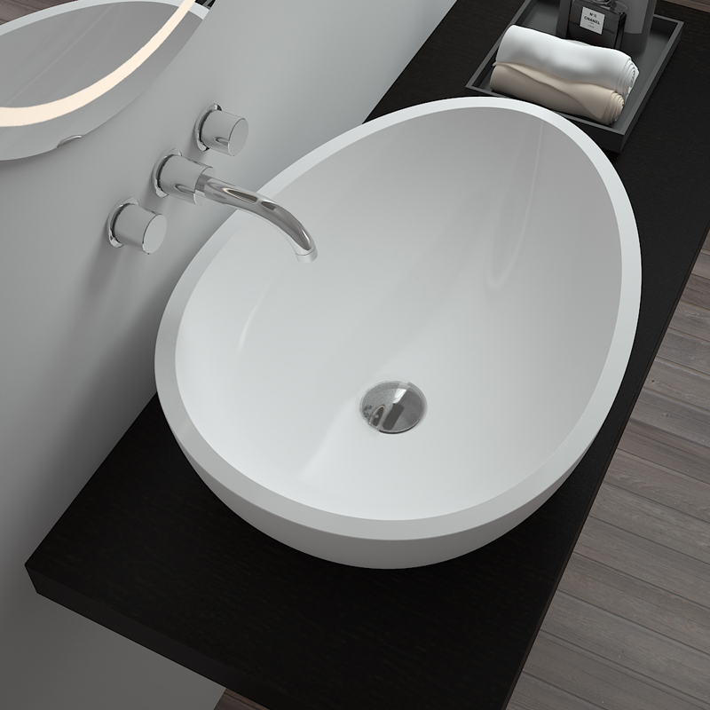 Bellissimo-Solid Surface Bathroom Sinks Stone Counter Top Basin on Bellissimo